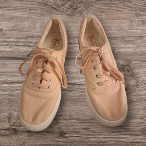 Keds Women's Peach Canvas Sneakers